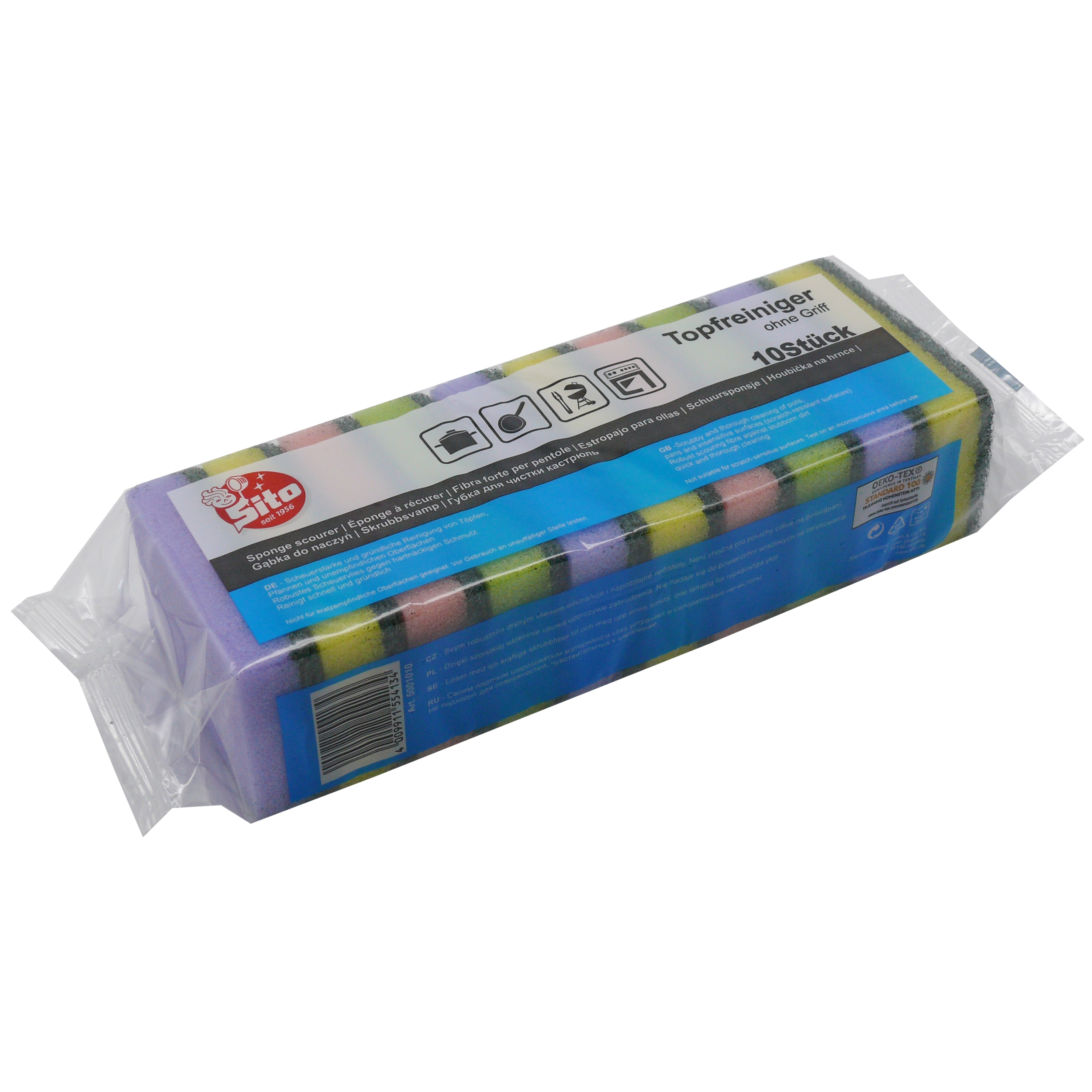 POT CLEANER WITHOUT GRIP, COLORED